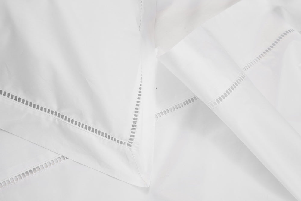 Super King Quilt Cover White Saria - DEIA Living - Duvet Cover