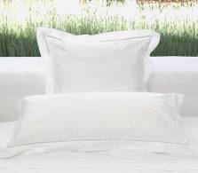 Tailored Standard Pillowcase Set White Saria - DEIA Living - Pillow Case