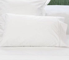 Tailored Standard Pillowcase Set White Saria - DEIA Living - Pillow Case