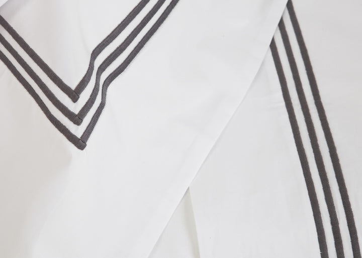 King Sheet Set White & Mink Elba - DEIA Living - Sheet Set