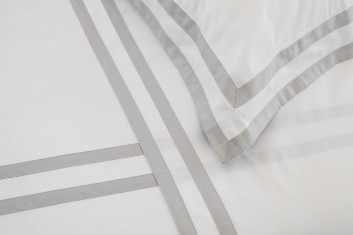 Single Quilt Cover White & Ash Formentera - DEIA Living - Duvet Cover