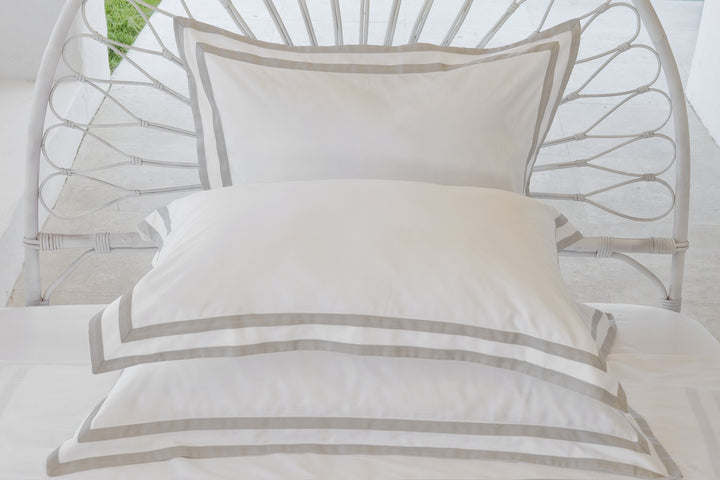Queen Quilt Cover White & Ash Formentera - DEIA Living - Duvet Cover