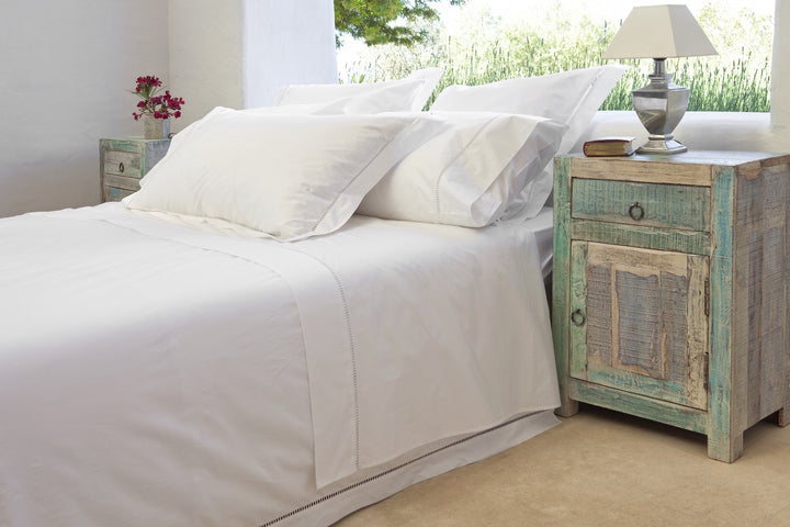 King Sheet Set White Saria - DEIA Living - Sheet Set
